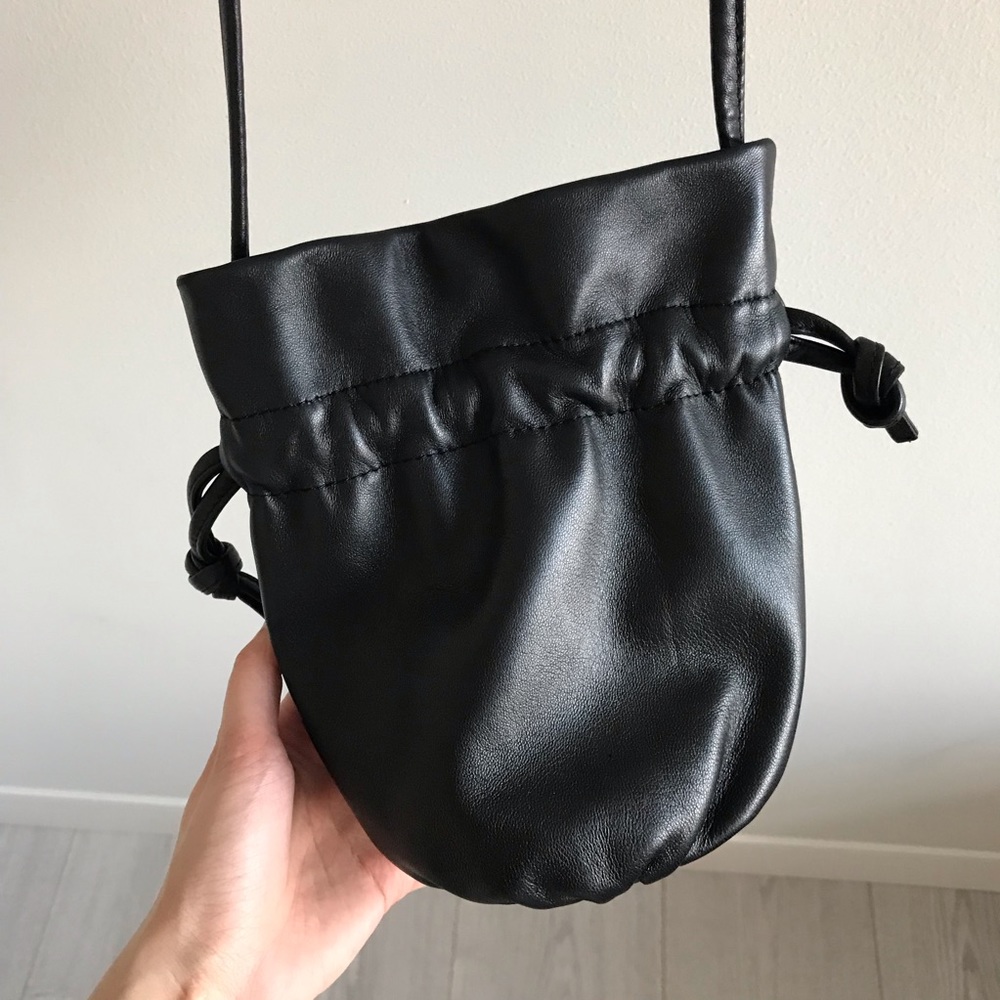 J crew Mini Crossbody Pouch in Black